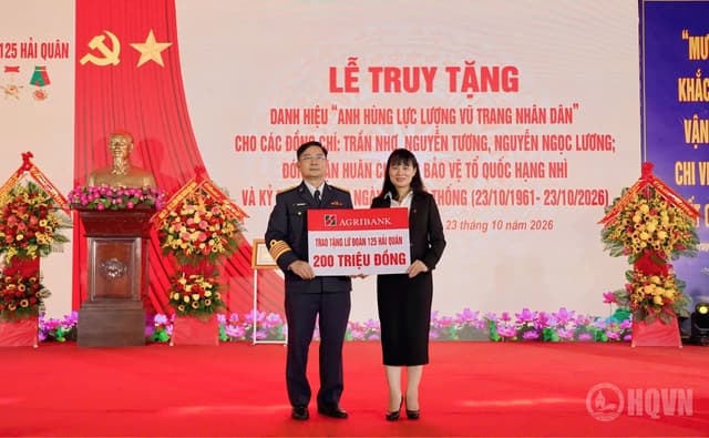 Agribank đồng hành cùng Lữ đoàn 125, góp phần bảo vệ chủ quyền biển, đảo Tổ quốc