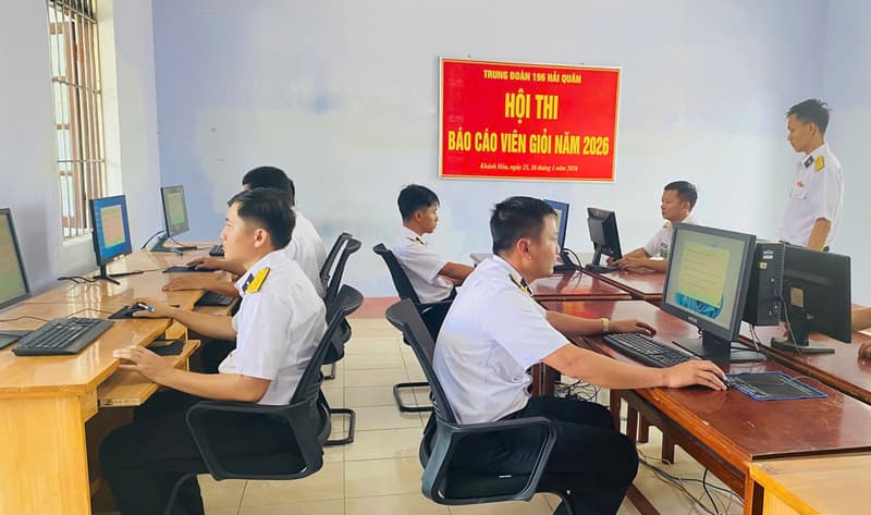Trung đoàn 196: Hội thi báo cáo viên giỏi năm 2026