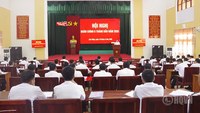 Lữ đoàn 681 tổ chức Hội nghị Quân chính 6 tháng đầu năm 2026
