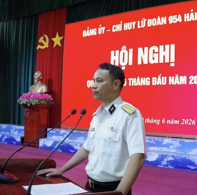 Lữ đoàn 954 Hải quân: Hội nghị Quân chính 6 tháng đầu năm 2026