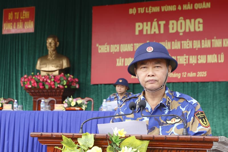 Vùng 4 phát động "Chiến dịch Quang Trung" giúp nhân dân xây dựng, sửa chữa nhà ở