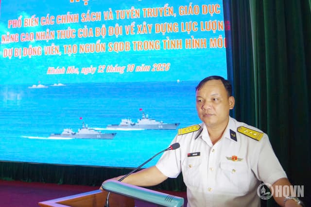 Trung tâm Huấn luyện Vùng 4 tuyên truyền về xây dựng lực lượng dự bị động viên
