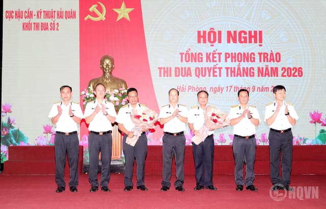 Khối thi đua số 2 Cục Hậu cần-Kỹ thuật Hải quân tổng kết phong trào thi đua Quyết thắng năm 2026