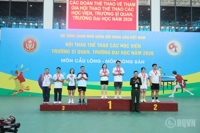 Học viện Hải quân giành chức vô địch môn bóng đá tại hội thao thể thao các học viện, nhà trường toàn quân