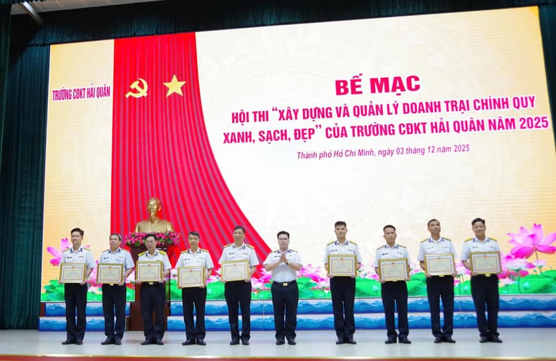 Trường Cao đẳng Kỹ thuật Hải quân bế mạc Hội thi "Xây dựng doanh trại chính quy, xanh, sạch, đẹp"