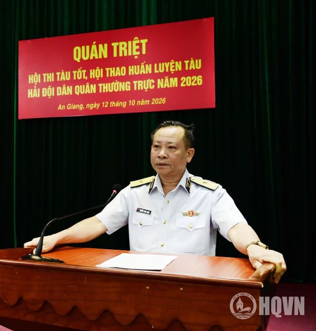 Quán triệt Hội thi tàu tốt, Hội thao huấn luyện tàu Hải đội Dân quân thường trực năm 2026