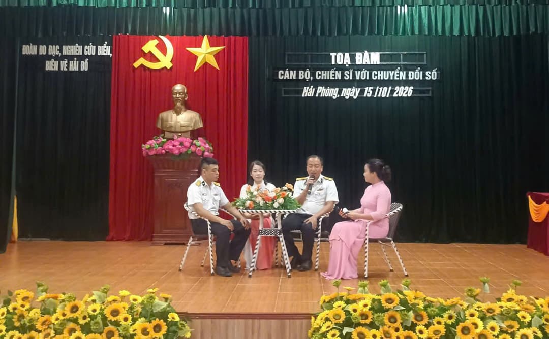 Đoàn Đo đạc, nghiên cứu biển, biên vẽ hải đồ tọa đàm và thi tìm hiểu về chuyển đổi số