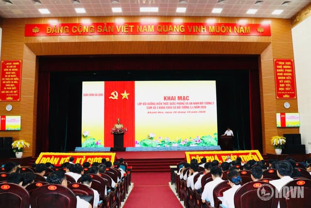 Khai mạc các lớp bồi dưỡng kiến thức quốc phòng và an ninh