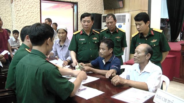 Quy định trợ cấp hằng tháng với quân nhân phục viên, xuất ngũ, thôi việc