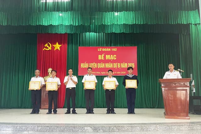 Lữ đoàn 162 hoàn thành tốt nhiệm vụ huấn luyện quân nhân dự bị