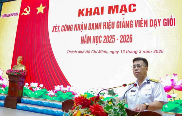 Trường Cao đẳng Kỹ thuật Hải quân xét, công nhận danh hiệu giảng viên dạy giỏi năm học 2025 - 2026