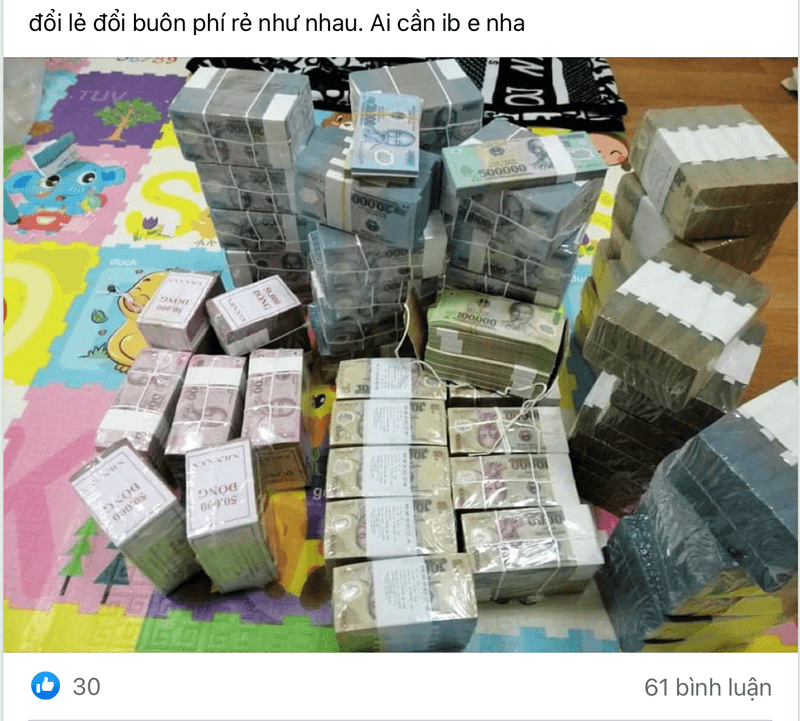 Cảnh giác trước "bẫy" đổi tiền lẻ, tiền mới dịp cuối năm