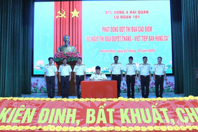 Lữ đoàn 101 phát động đợt thi đua cao điểm