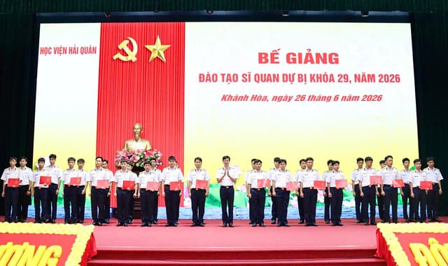 Học viện Hải quân bế giảng đào tạo sĩ quan dự bị