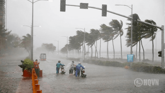 Bão số 4 cách Quảng Ninh khoảng 140km, Bắc Bộ mưa rất to