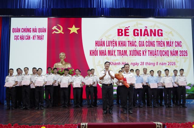 Bế giảng khóa huấn luyện khai thác, sử dụng máy gia công CNC