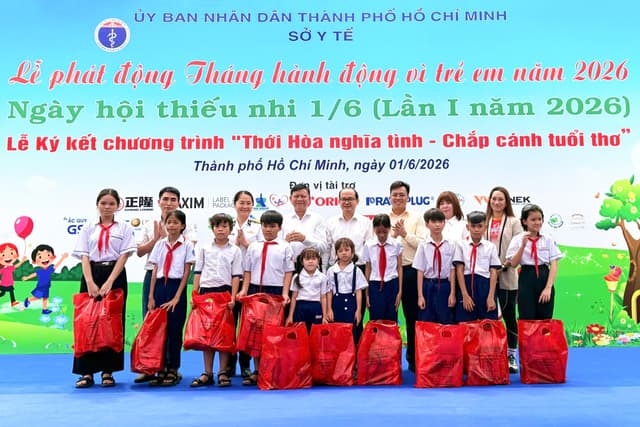 ICD Tân cảng Sóng Thần hưởng ứng Tháng hành động vì trẻ em năm 2026