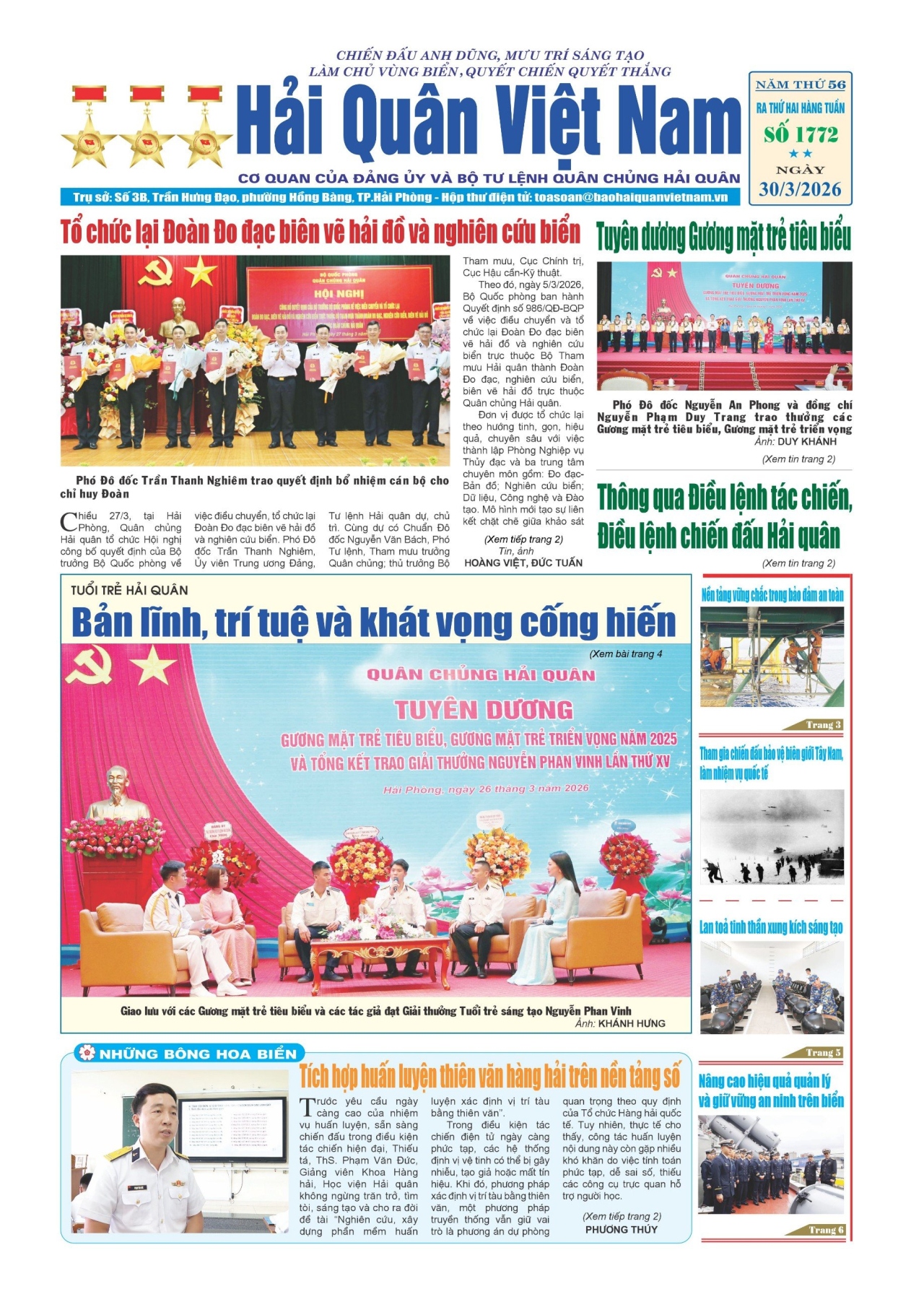 Báo in Hải quân số 1772